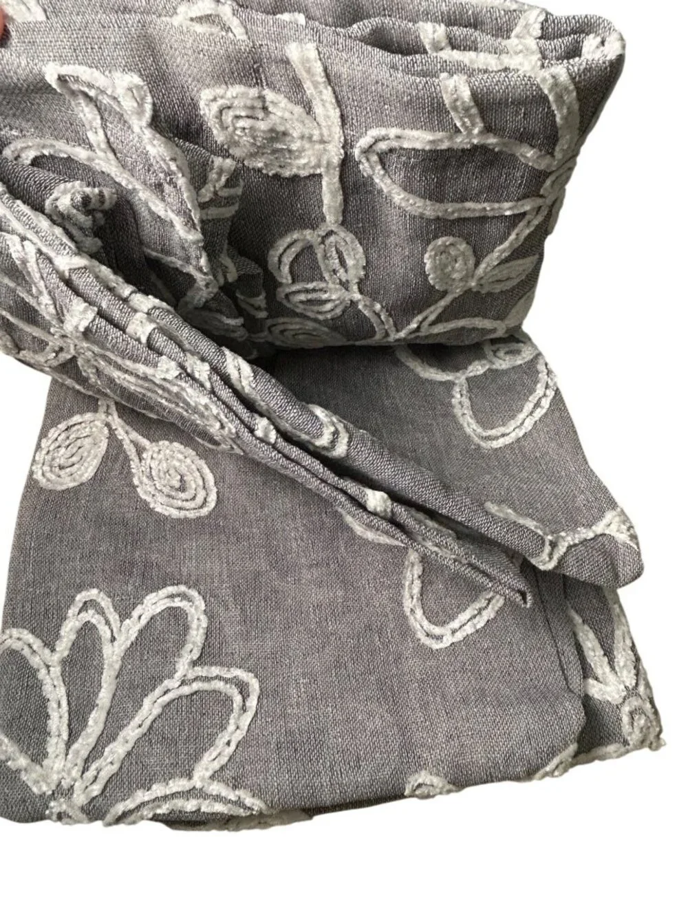 NEW Chic Shower Embroidered Shower Curtain 70